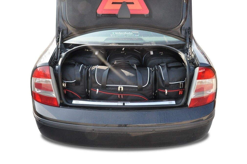 Car bag Kofferraumtaschen Set 5 stk SKODA SUPERB LIMOUSINE I 2001-2008