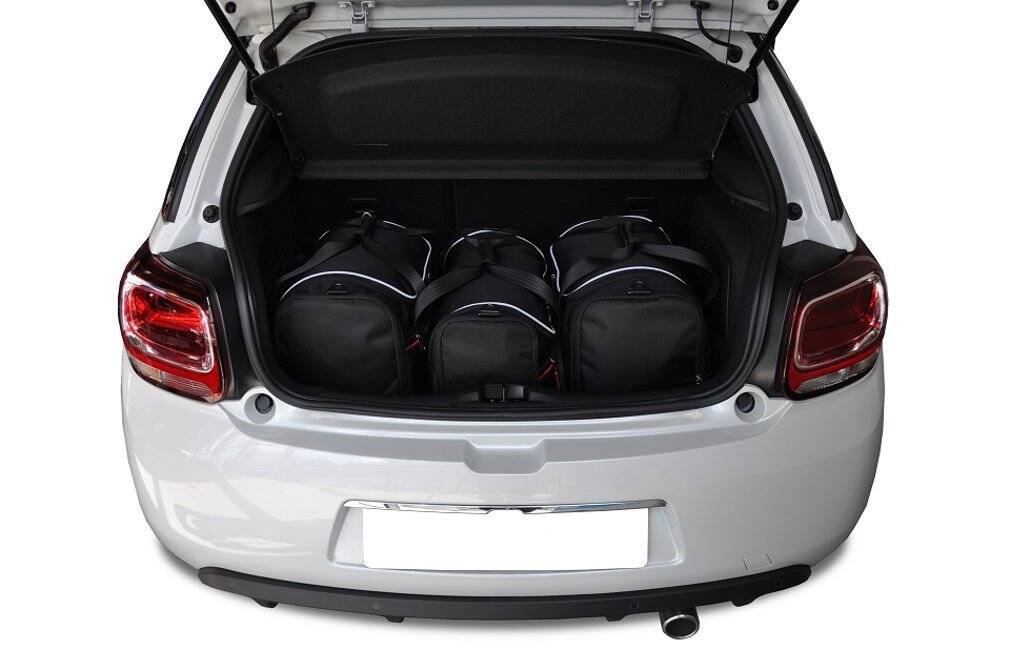 Car bag Kofferraumtaschen Set 3 stk CITROEN DS3 HATCHBACK I (SA) 2009-2016