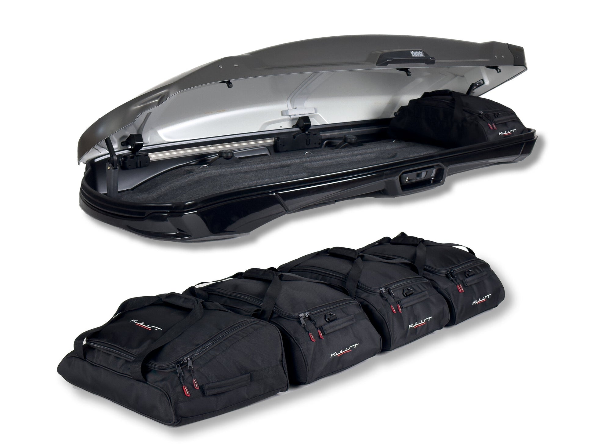 DACHBOX KJUST TASCHEN SET 5STK FÜR THULE VECTOR ALPINE