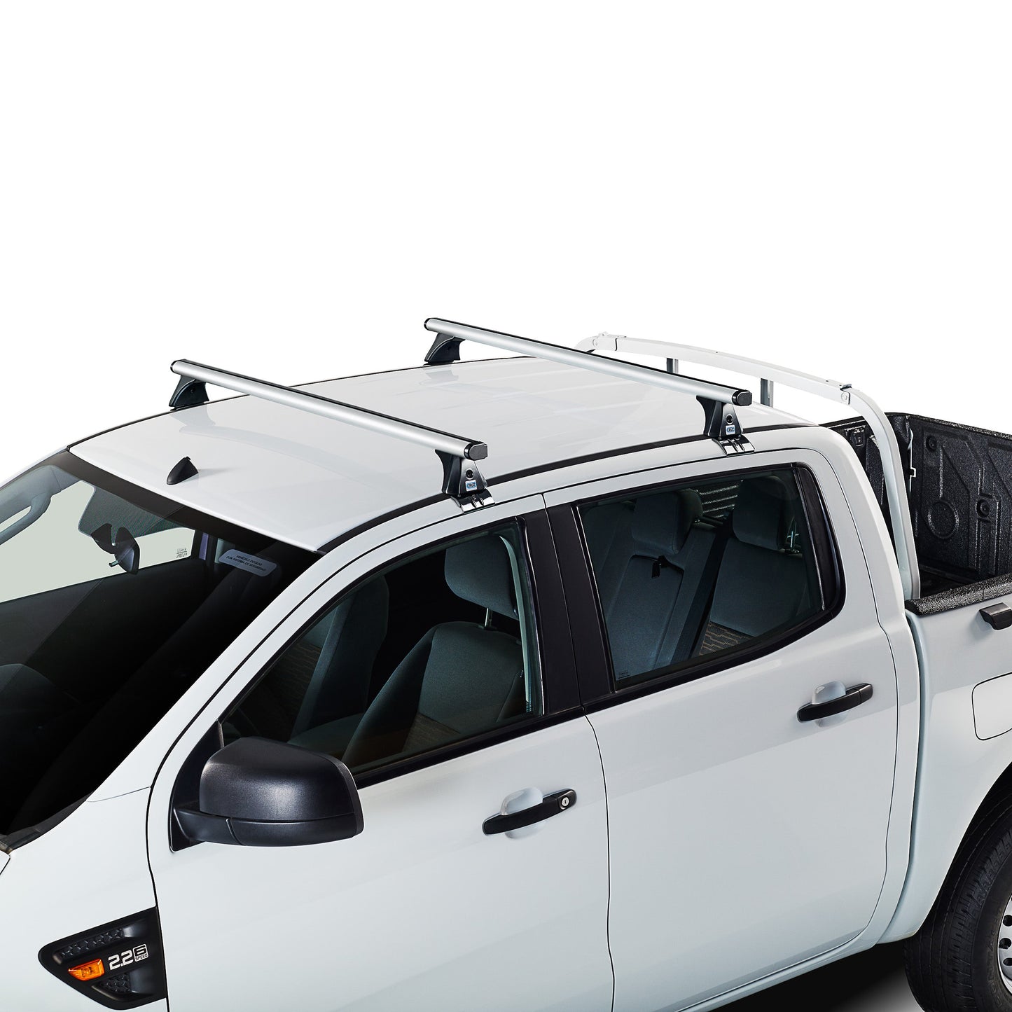 Dachträger Ford Ranger Doppelkabine (T6/P375 - Standarddach) (2011--2019) (2x) CRUZ Alu Cargo T