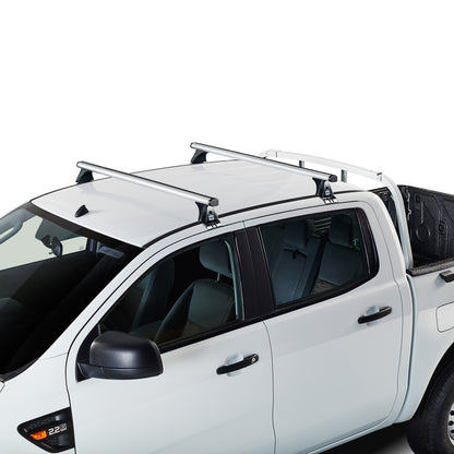 Dachträger Mitsubishi L200 Doppelkabine (VI - Standarddach (versteckter Fixpunkt)) (2019--) (2x) CRUZ Alu Cargo T