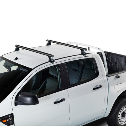 Dachträger Ford Ranger Doppelkabine (T6/P375 - Standarddach) (2019--2022) (2x) CRUZ Alu Cargo Dark T