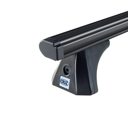 Dachträger Ford Ranger Doppelkabine (T6/P375 - Standarddach) (2011--2019) (2x) CRUZ Alu Cargo Dark T