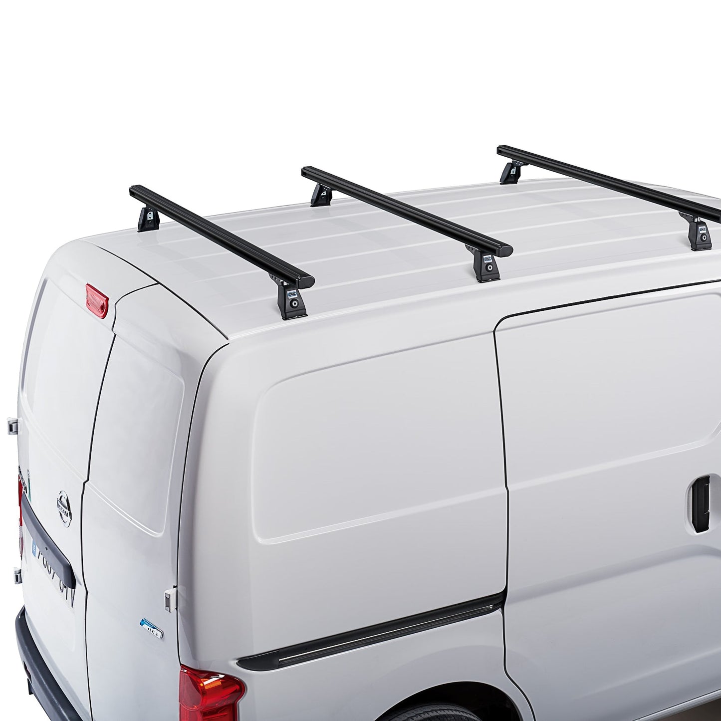 Dachträger Mercedes Sprinter L4H2 (II/906 - T-Profil / T-Schiene) (2006--2018) (3x) CRUZ Alu Cargo Dark AF