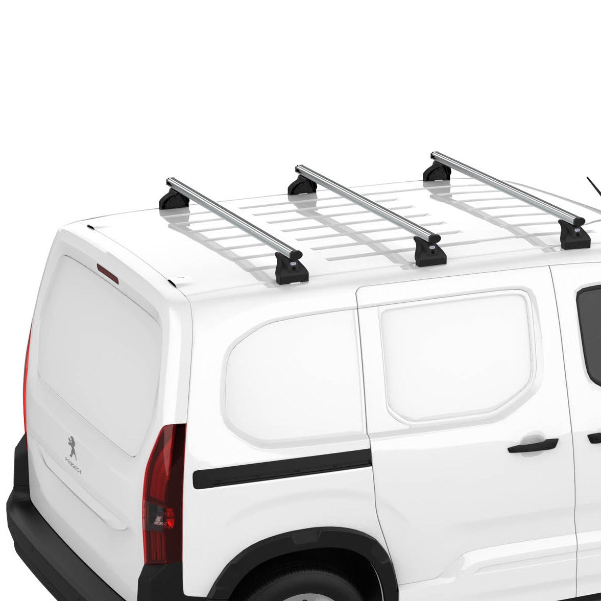 Dachträger Mercedes Sprinter L2H2 (II/906 - T-Profil / T-Schiene) (2006--2018) (3x) CRUZ Alu Cargo AF