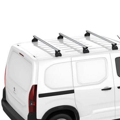 Dachträger für  Opel / Vauxhall Vivaro L2H1 (M/mittel - 5 Fixpunkt) (2019--) (3x) CRUZ Alu Cargo AF